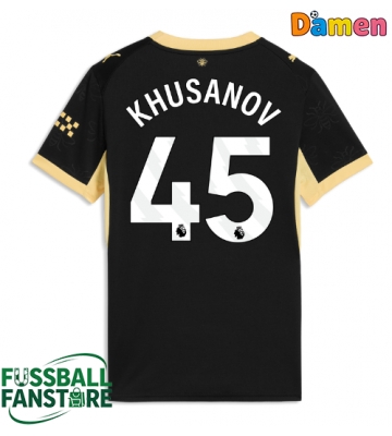 Manchester City Abdukodir Khusanov #45 Replik Auswärtstrikot Damen 2026-27 Kurzarm
